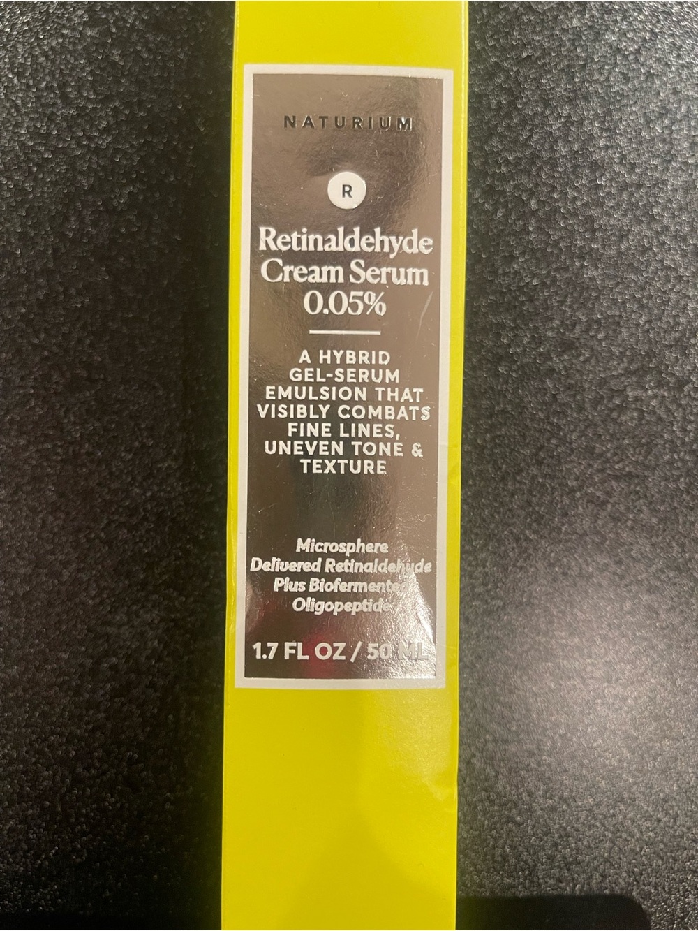 Naturium Retinaldehyde Cream Serum 0.05% — Yellow